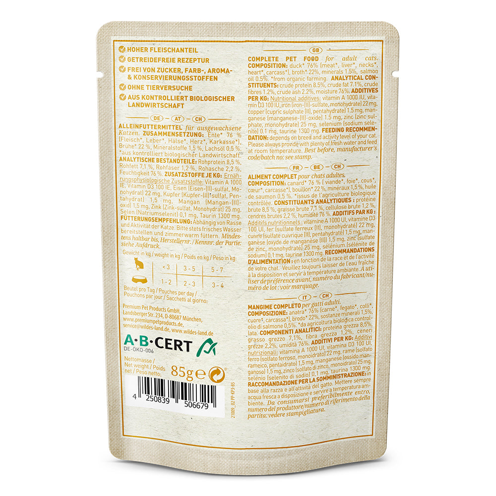 BIO Ente mit Lachsöl 85g