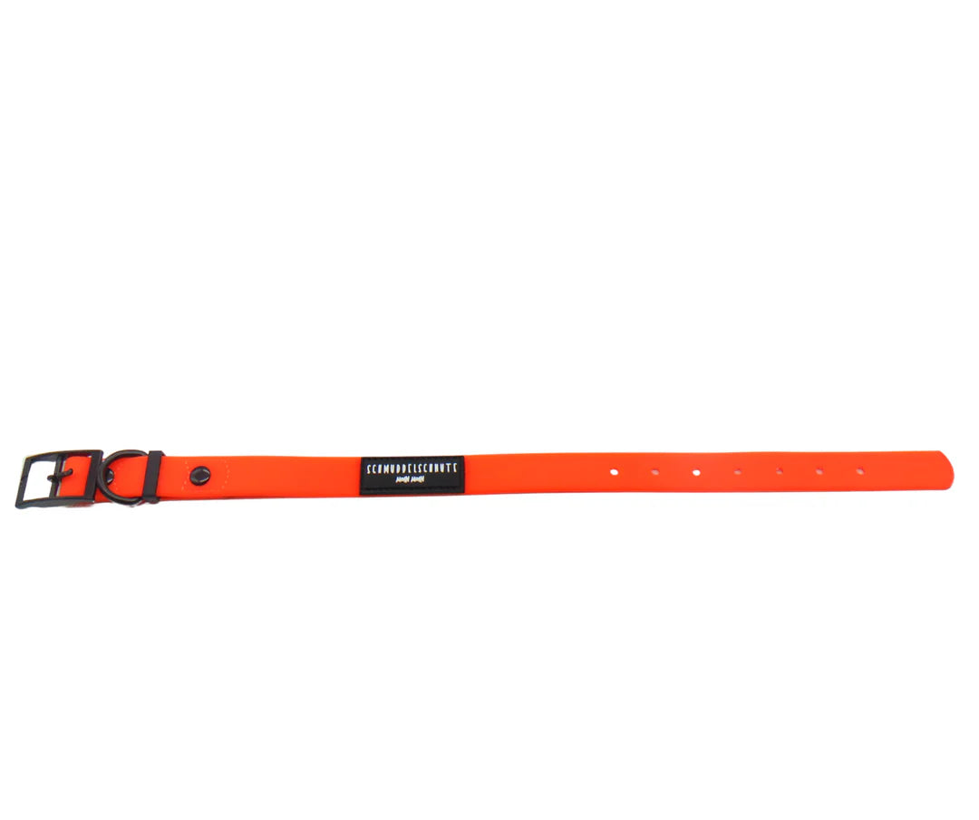 Halsband "Schietwedda" Neon Orange S