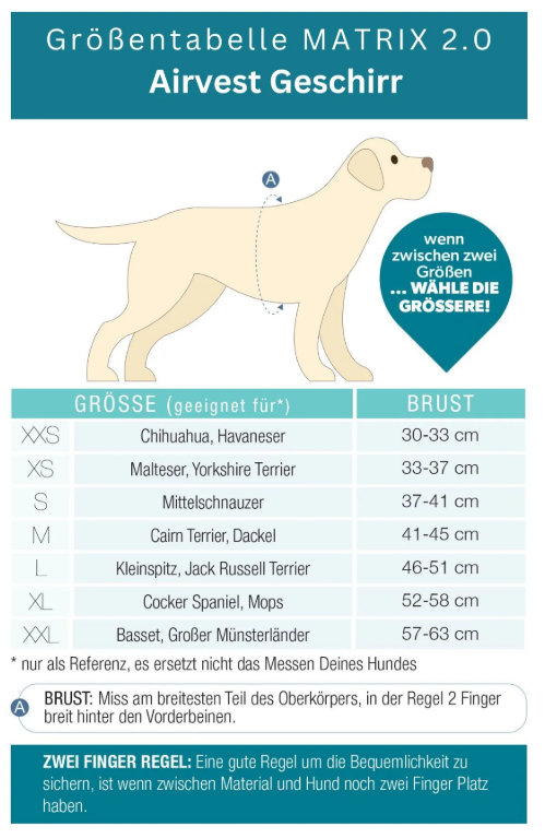 Air Vest Hundegeschirre - Matrix 2.0 Jade