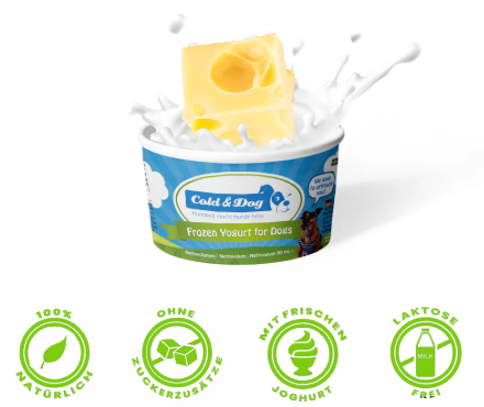 Hundeeis Käse & Birne