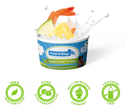 Hundeeis Shrimps & Ananas