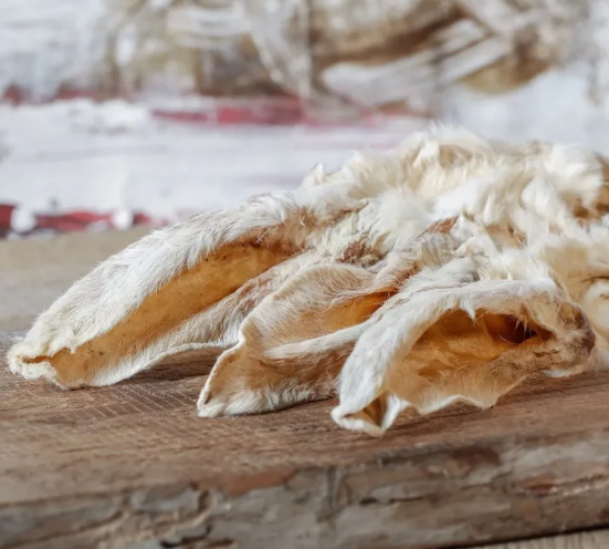 Kaninchenohren mit Fell 100g