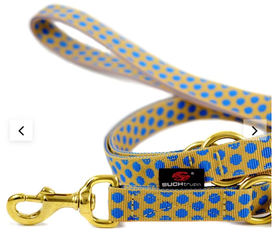 Langleine Dots Beige-Royalblue medium-large