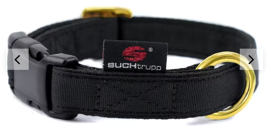 Schlupfhalsband GOLDEN BLACK medium