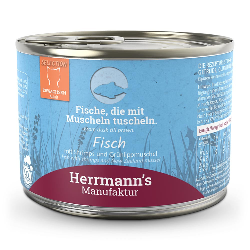 Fisch mit Shrimps und Grünlippmuschel 200g