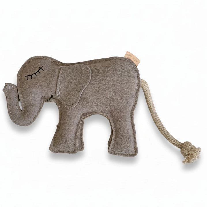 Hundespielzeug aus Leder Elefant