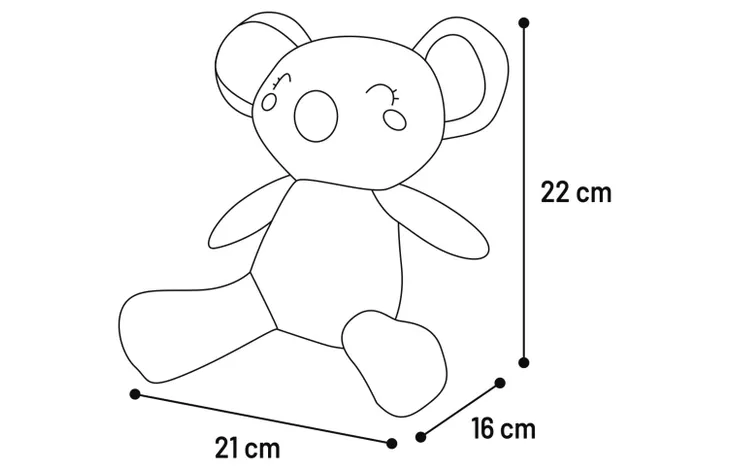 Spielzeug Nittu Bär Grün
