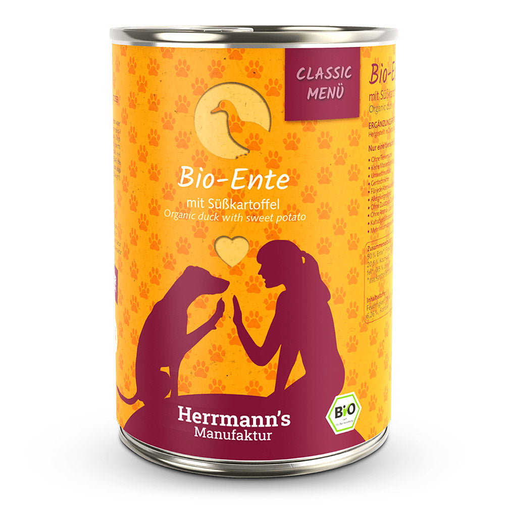 Bio-Ente mit Süßkartoffeln 400g
