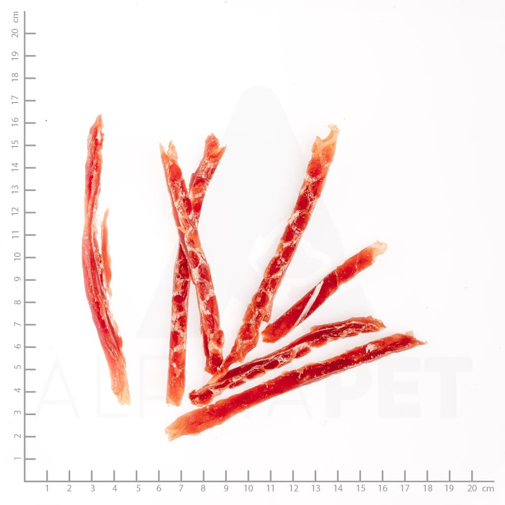 Entenbrust in Streifen