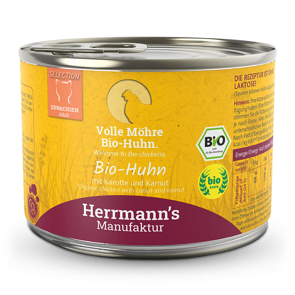 Bio Huhn mit Karotte und Kamut 200g