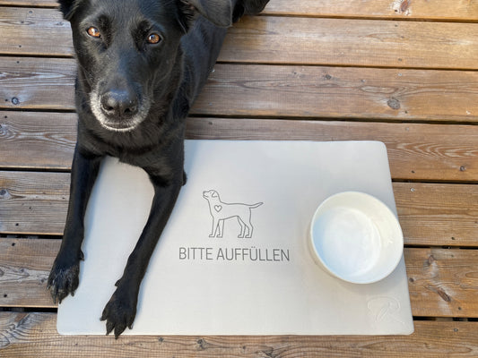 Napfunterlage Bitte Auffüllen