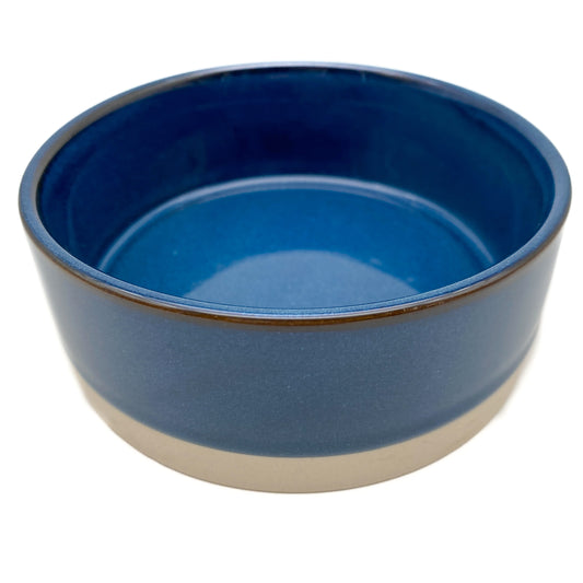 Keramiknapf Blau mit Rand 400ml