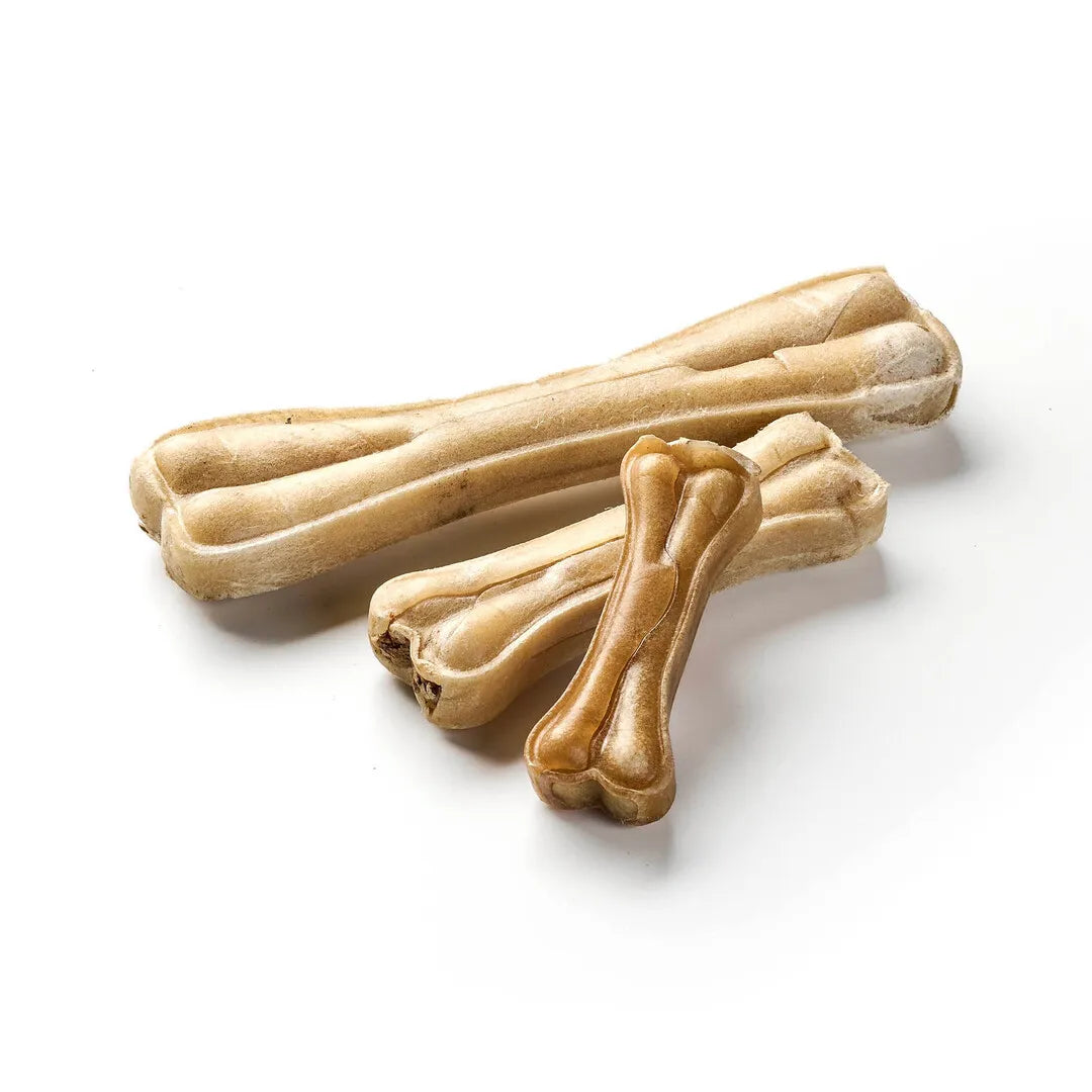Büffelhautknochen mit Ziemerfüllung 2 Stück