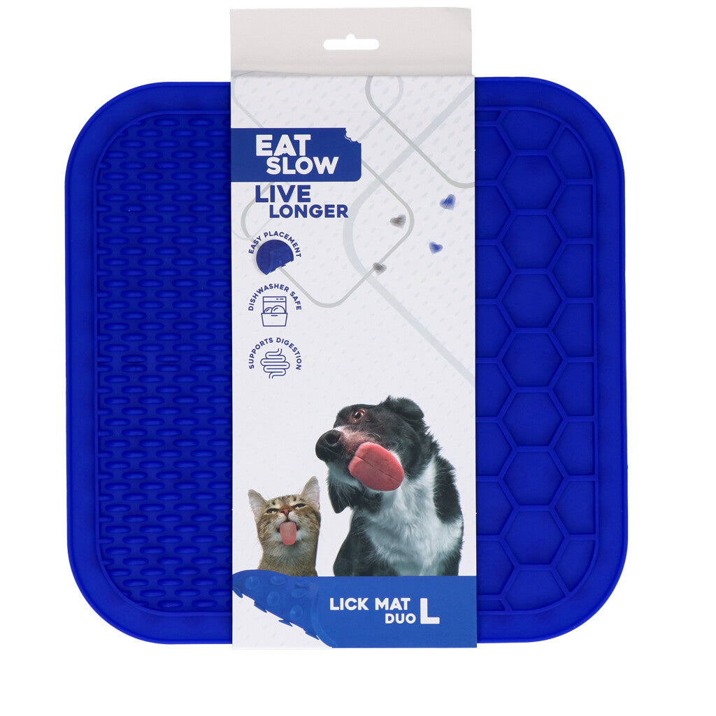 Lick Mat Duo L Blau