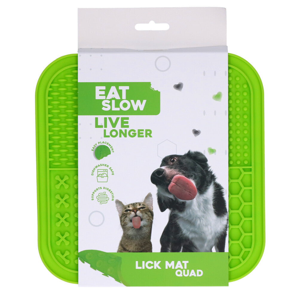 Lick Mat Quad Grün