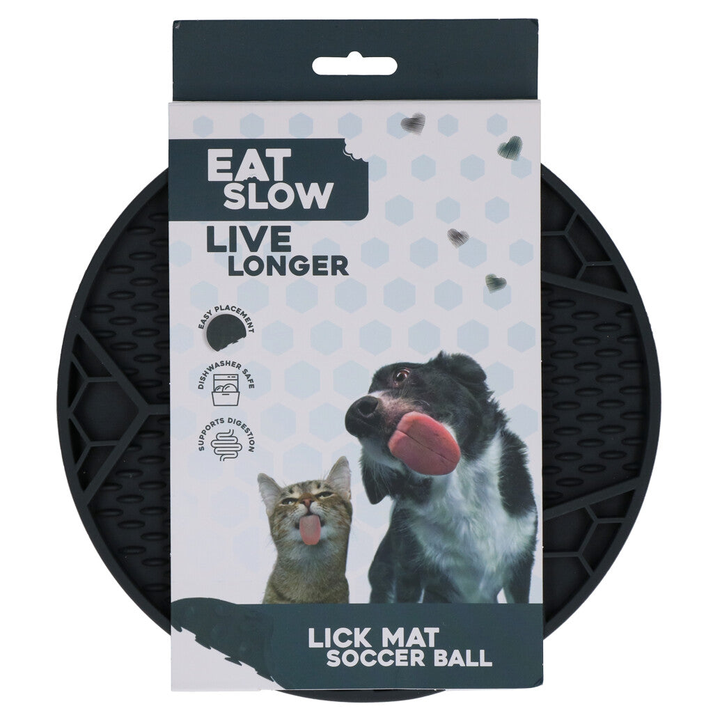 Lick Mat Soccer Ball Grau