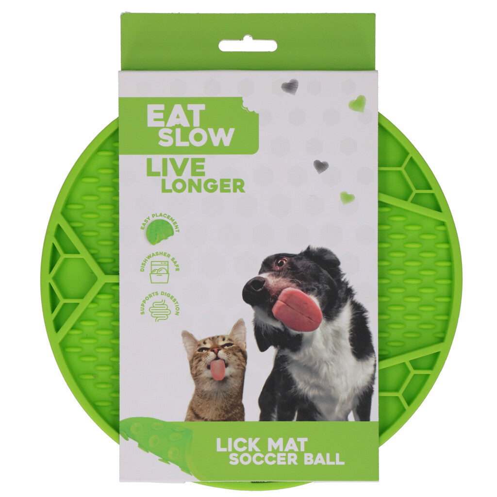 Lick Mat Soccer Ball Grün