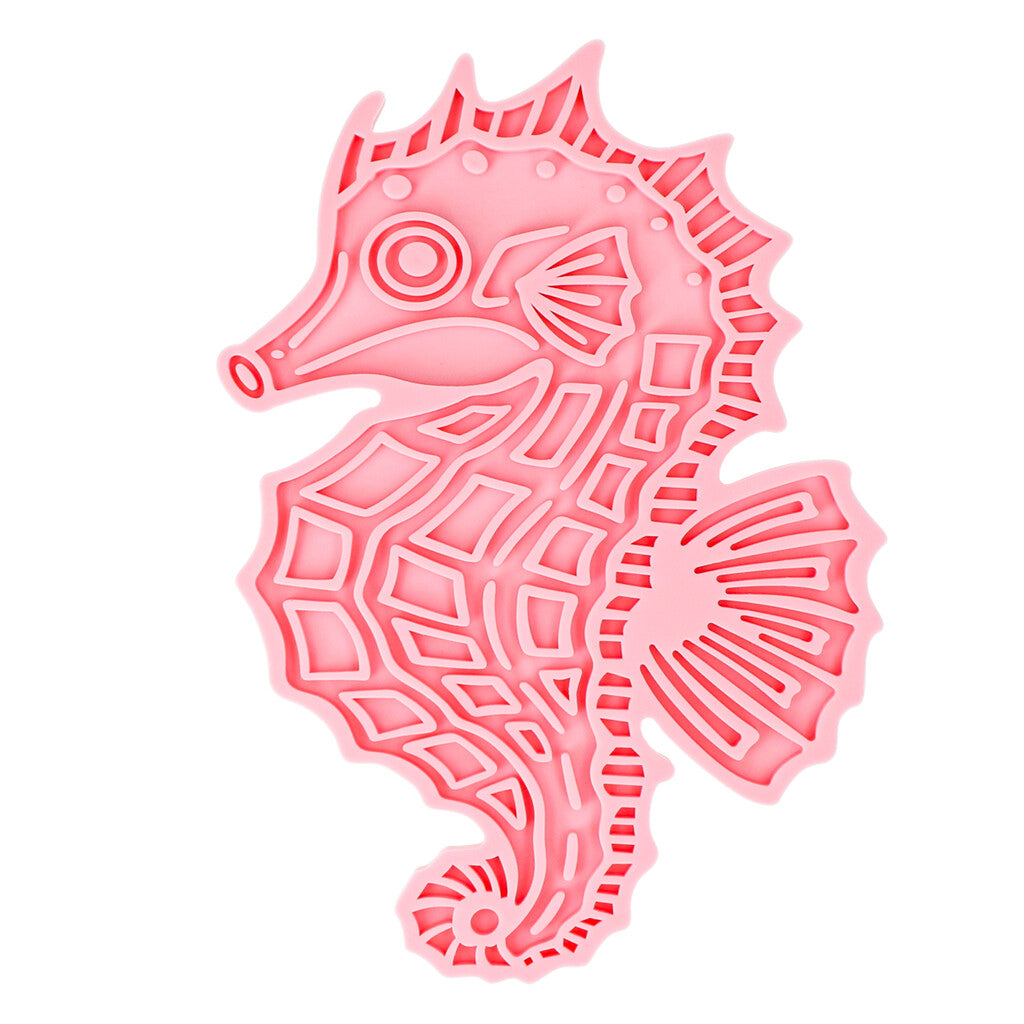 Lick Mat Seahorse Rosa