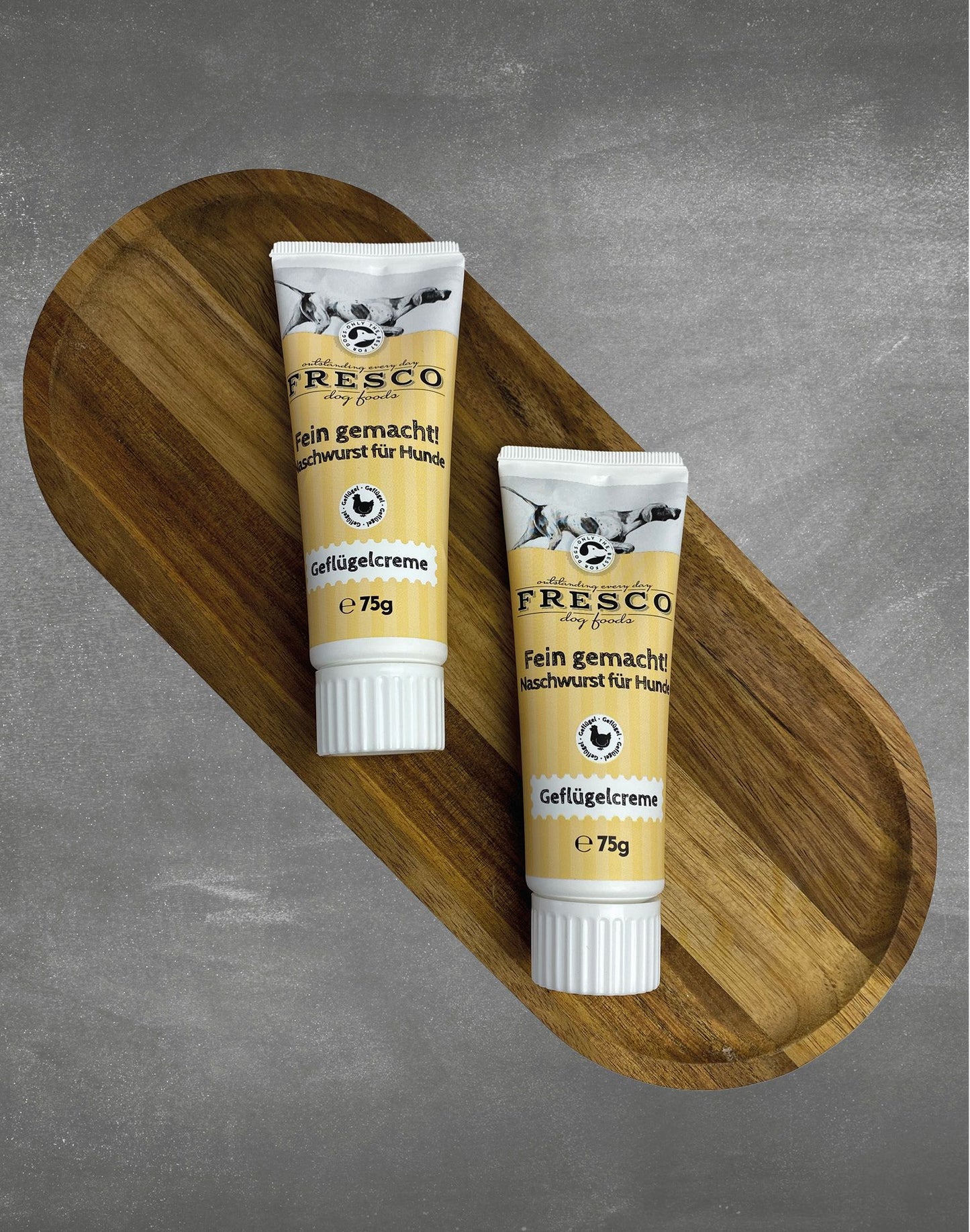 Fein gemacht! Naschwurst für Hunde – Geflügelcreme 75g