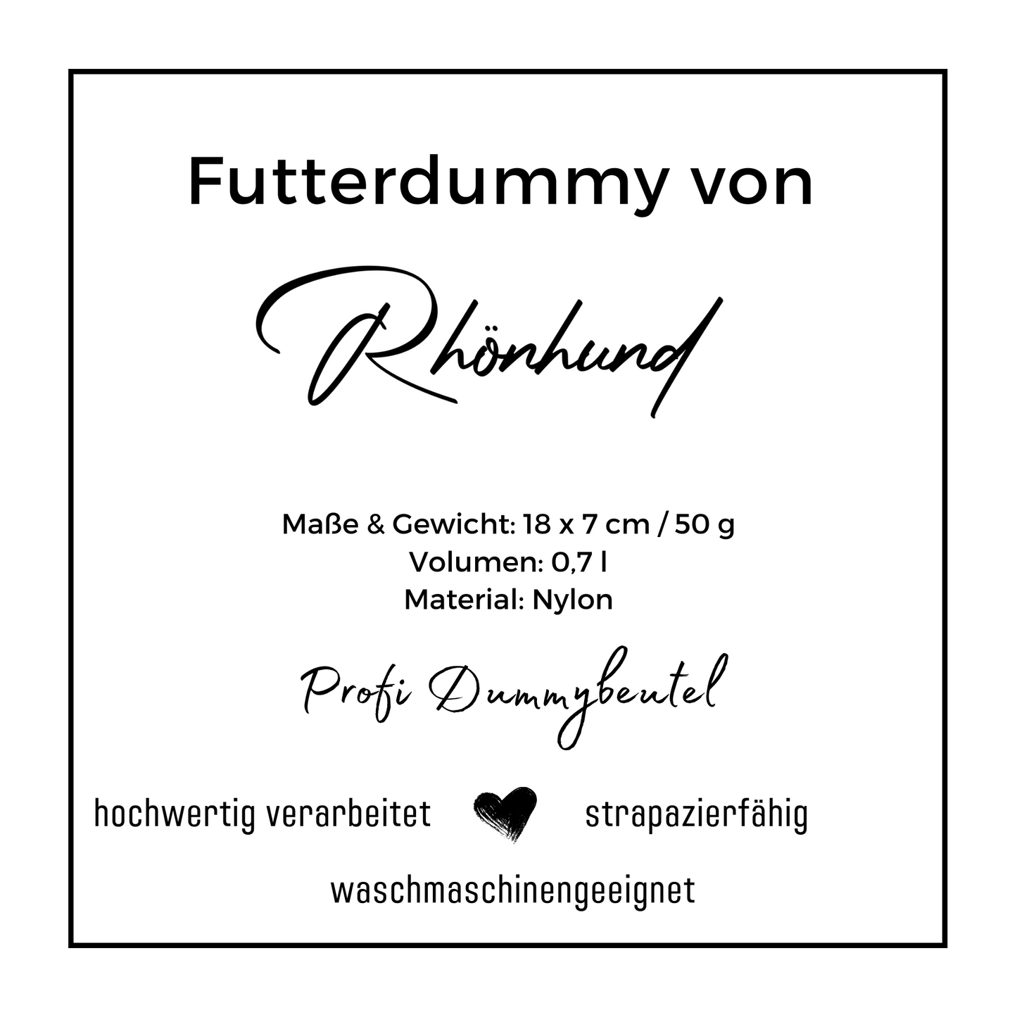 Futterdummy Grau