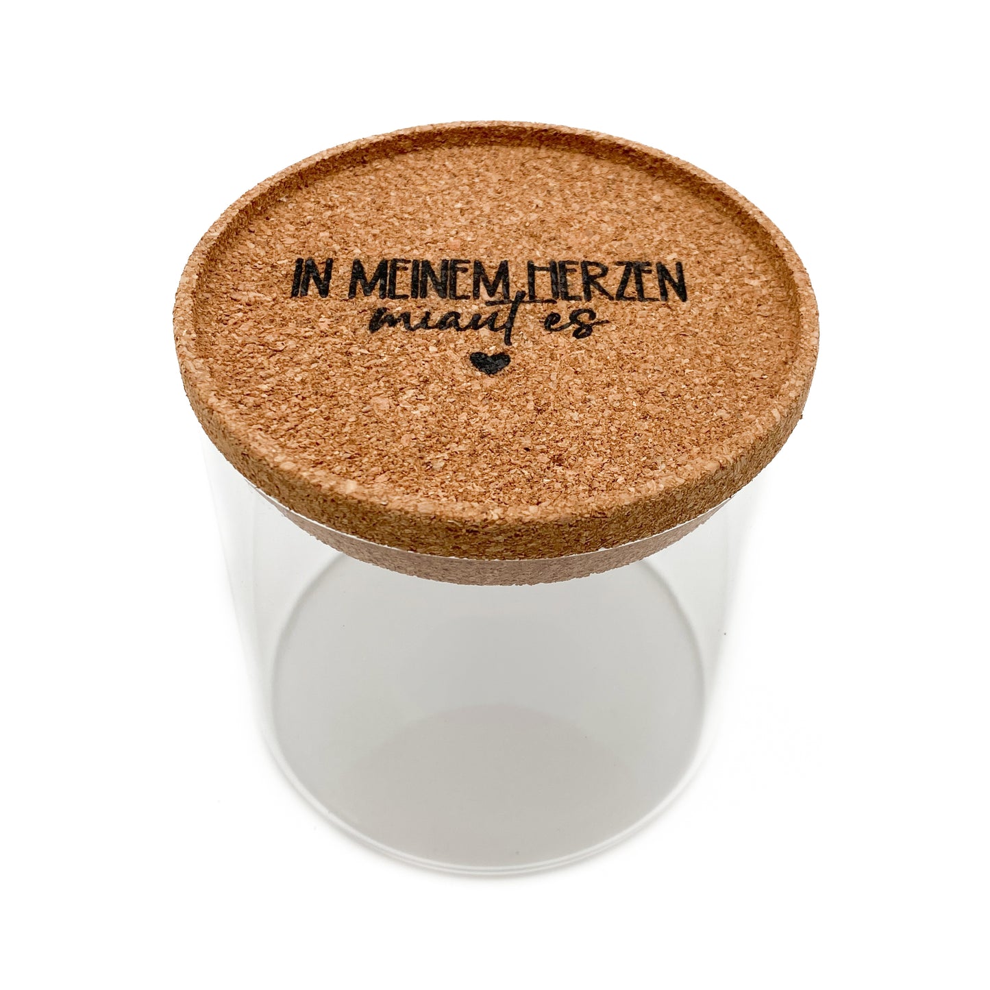 Glas "In meinem Herzen miaut es"