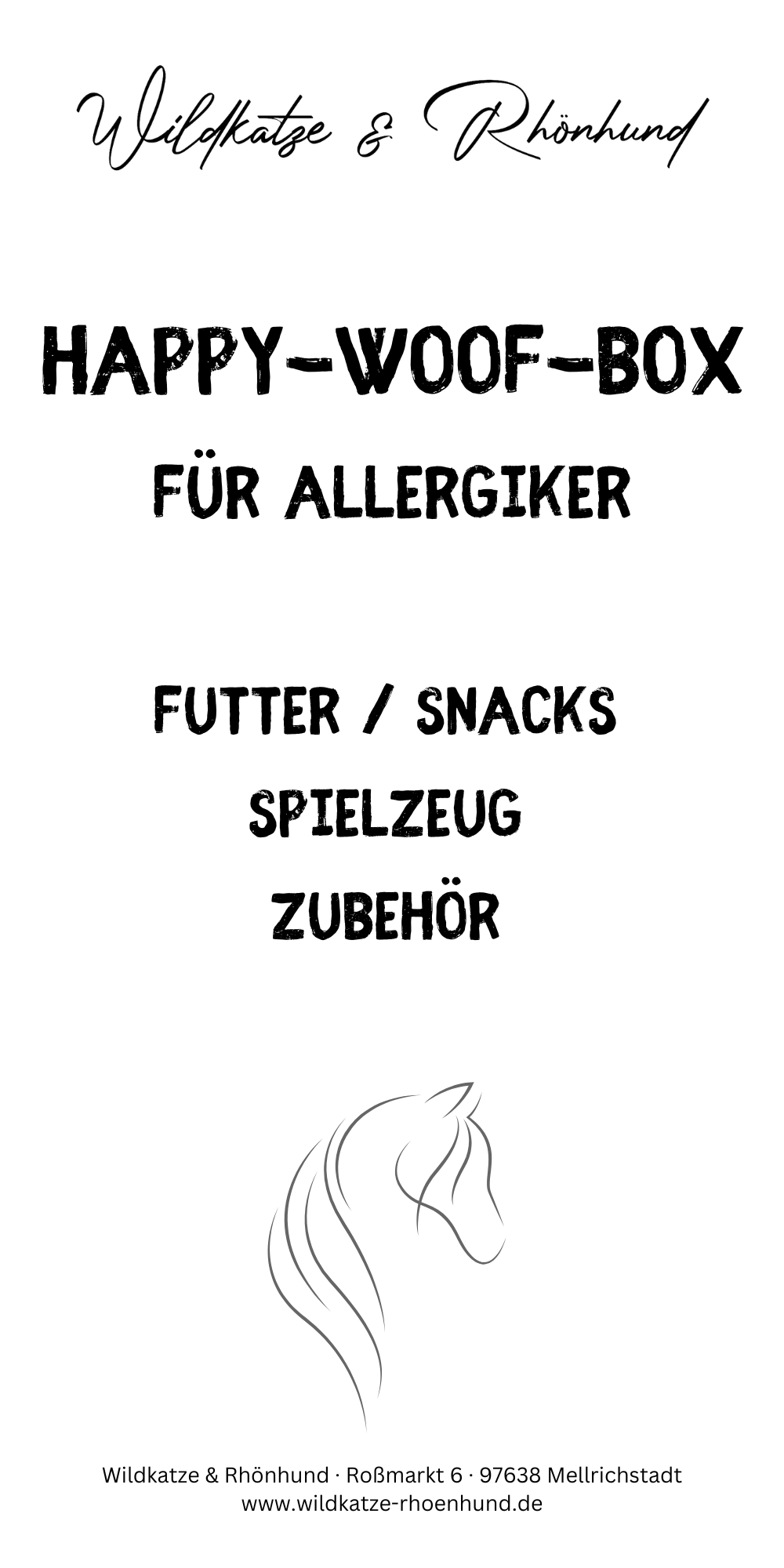 Happy-Woof-Box mit Pferdefleisch
