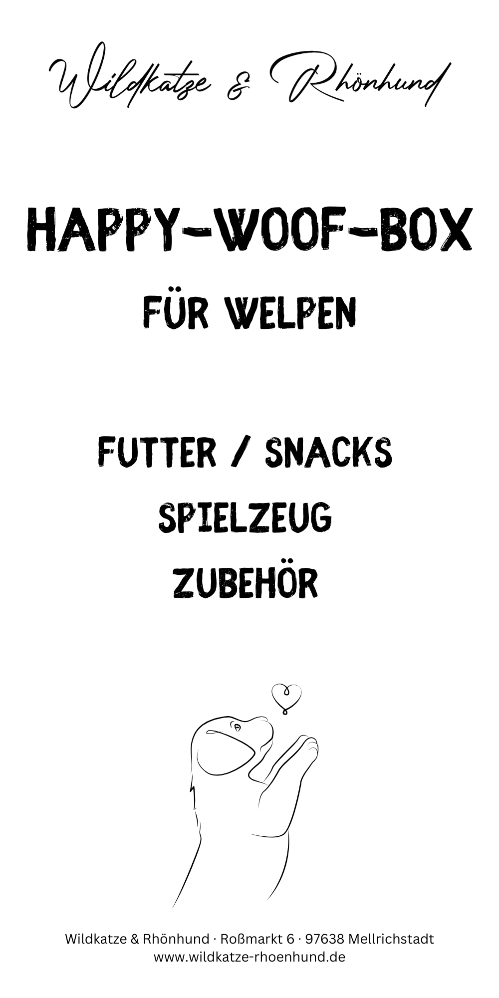 Happy-Woof-Box für Welpen