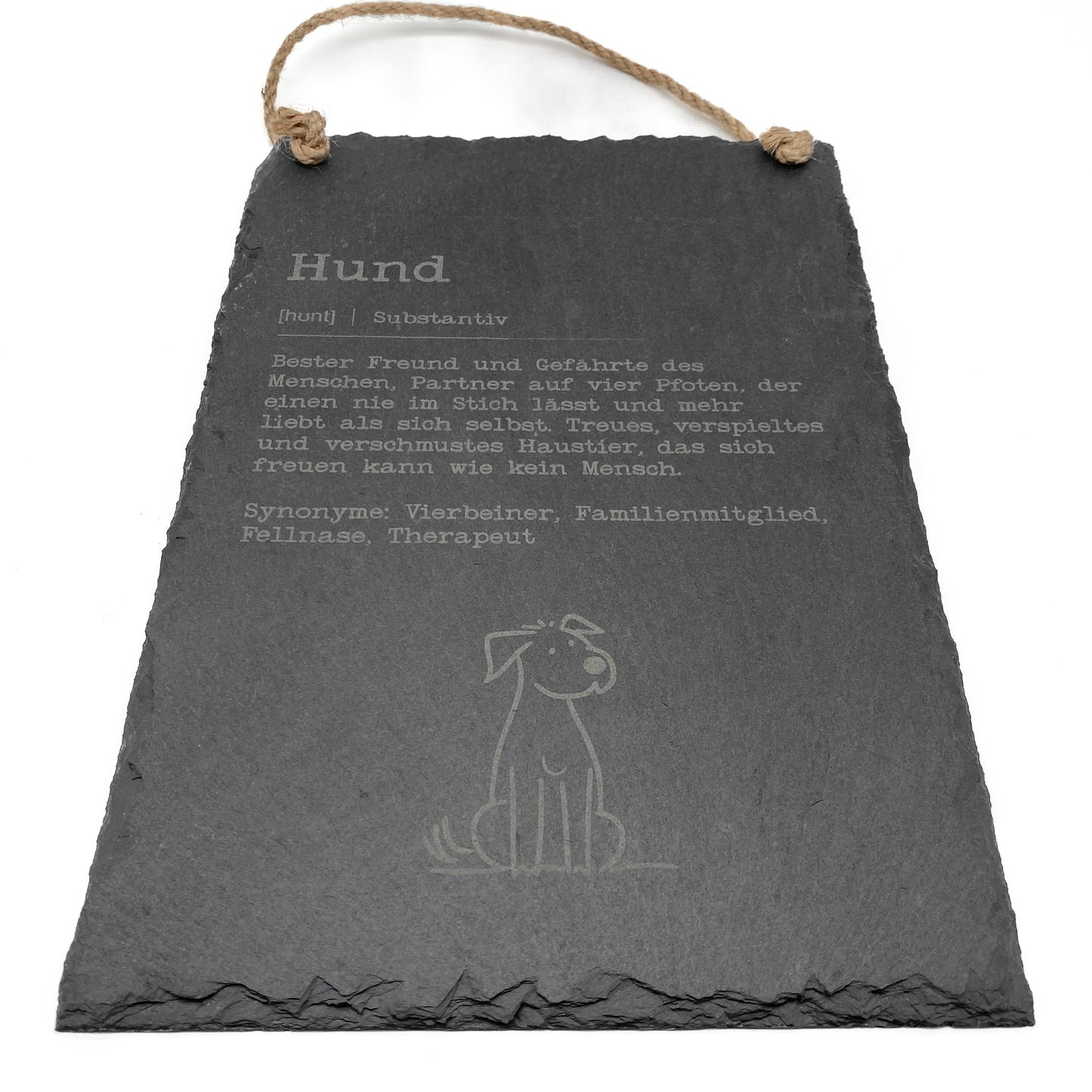 Schiefertafel Definition Hund