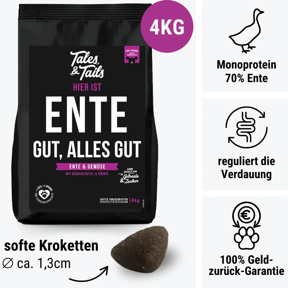 Ente gut, alles gut - softes Trockenfutter 4kg