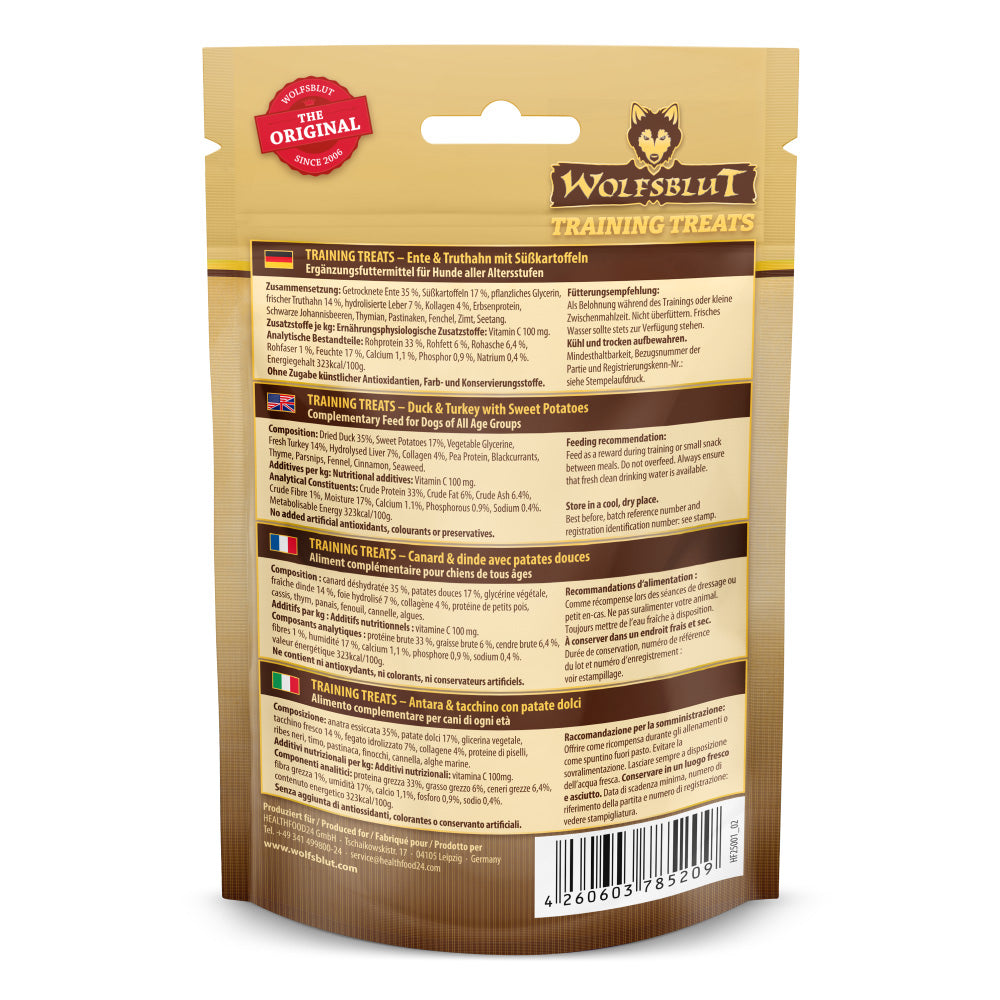 Training Treats Wild Duck & Turkey 70g