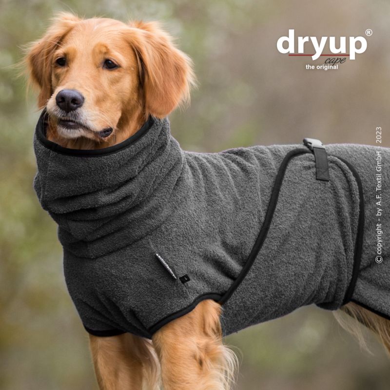 Dryup Cape Bademantel Anthrazit