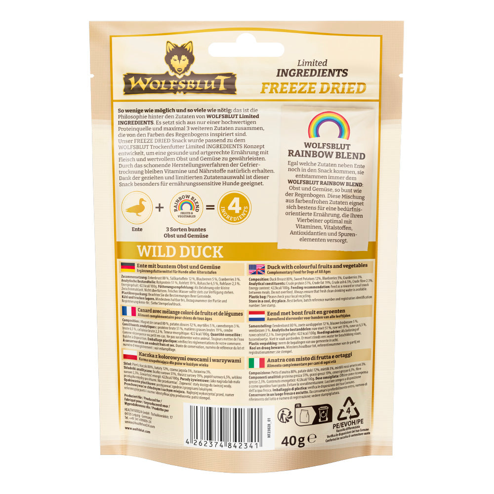 Limited Ingredients Wild Duck Freeze Dried 40g