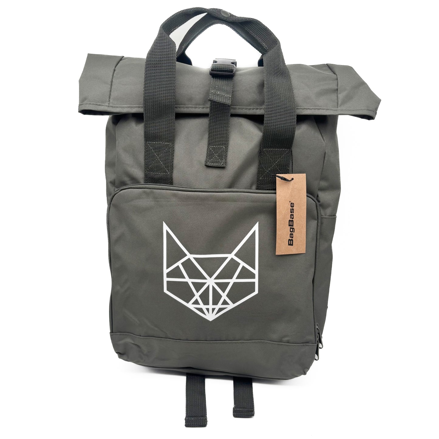 Twin Handle Roll-Top Rucksack Graphite Grey