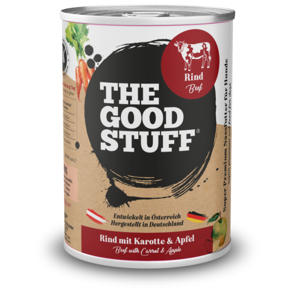 Rind mit Karotte & Apfel