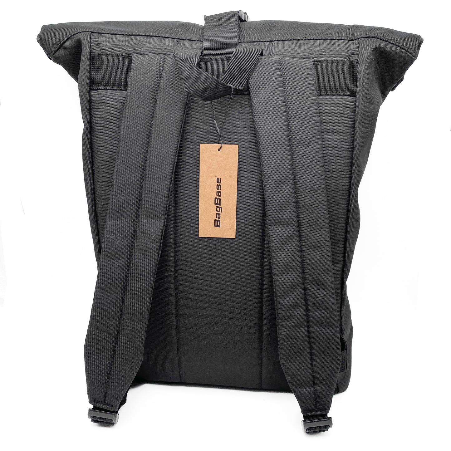 Recycled Roll-Top Rucksack Black