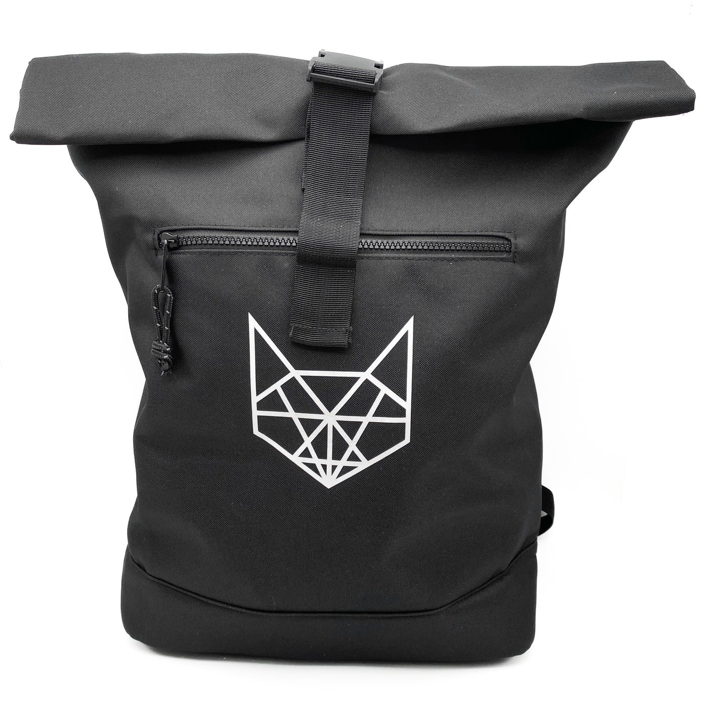 Recycled Roll-Top Rucksack Black
