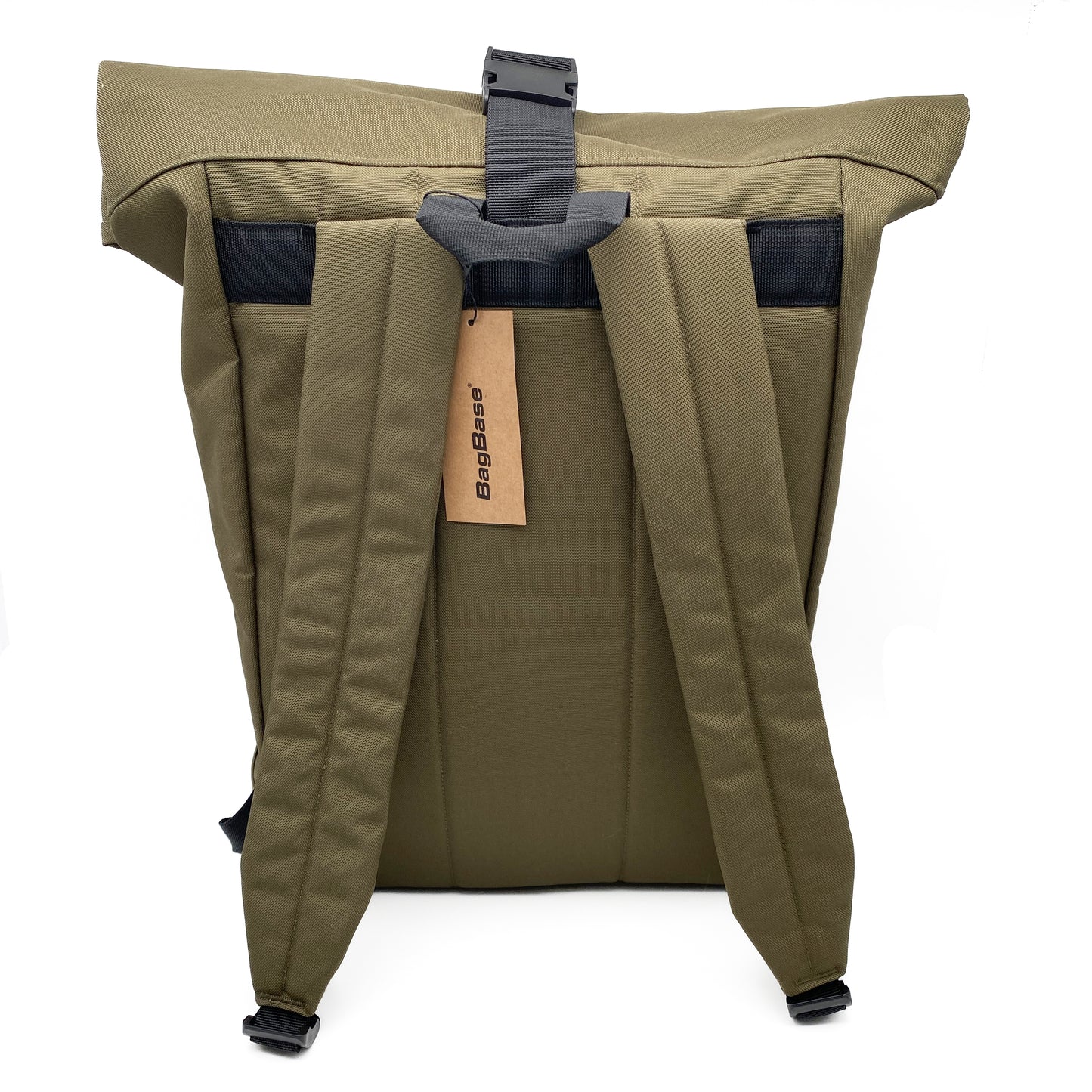 Recycled Roll-Top Rucksack Military Green