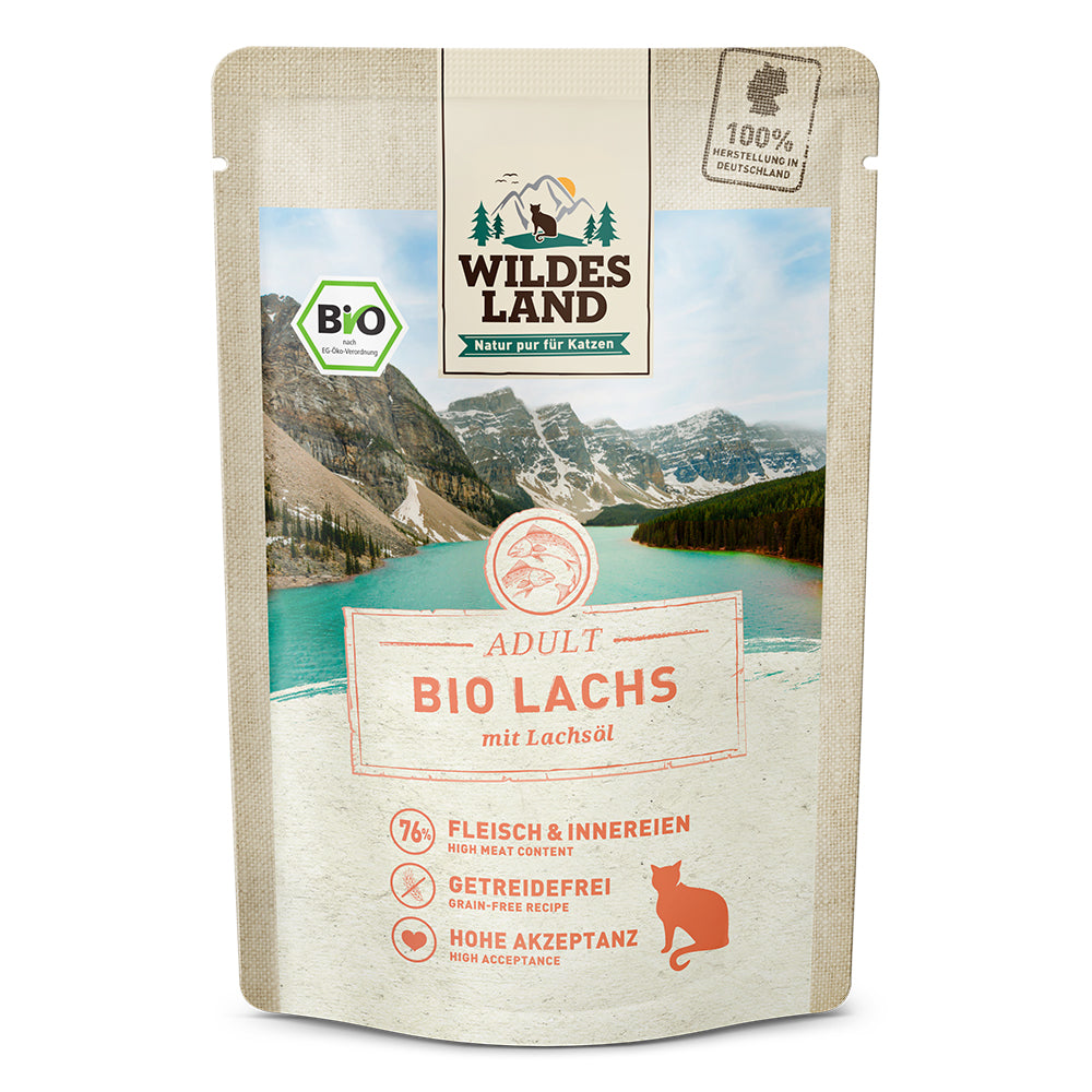 BIO Lachs mit Lachsöl 85g