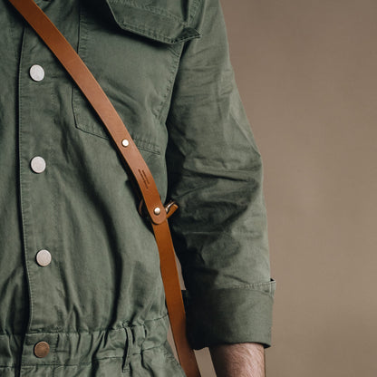 Umhängeleine aus Leder. Lasso Brown