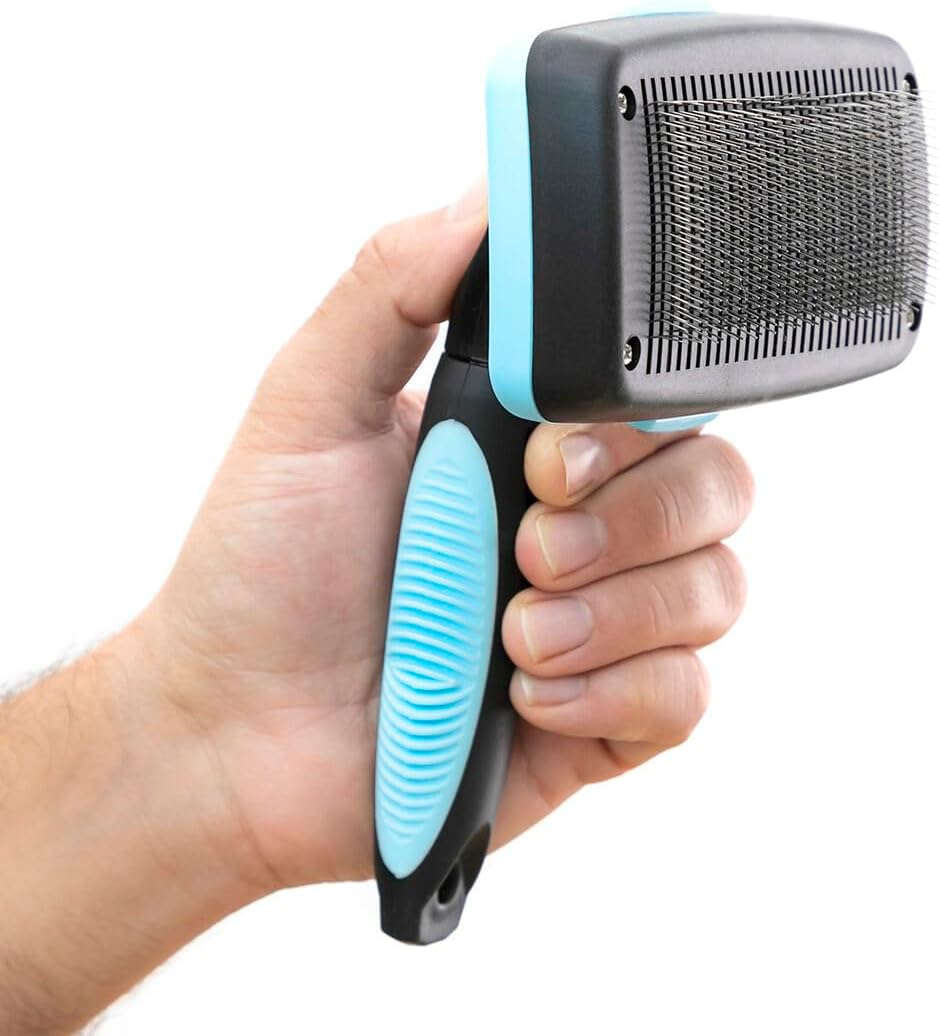 Groombot Tierbürste mit einziehbaren Stiften