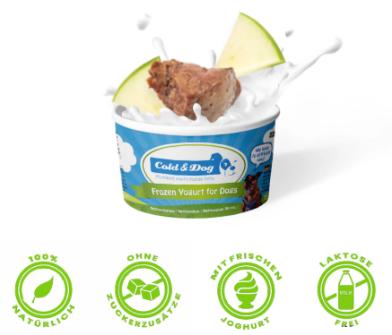 Hundeeis Hähnchenleber & Apfel