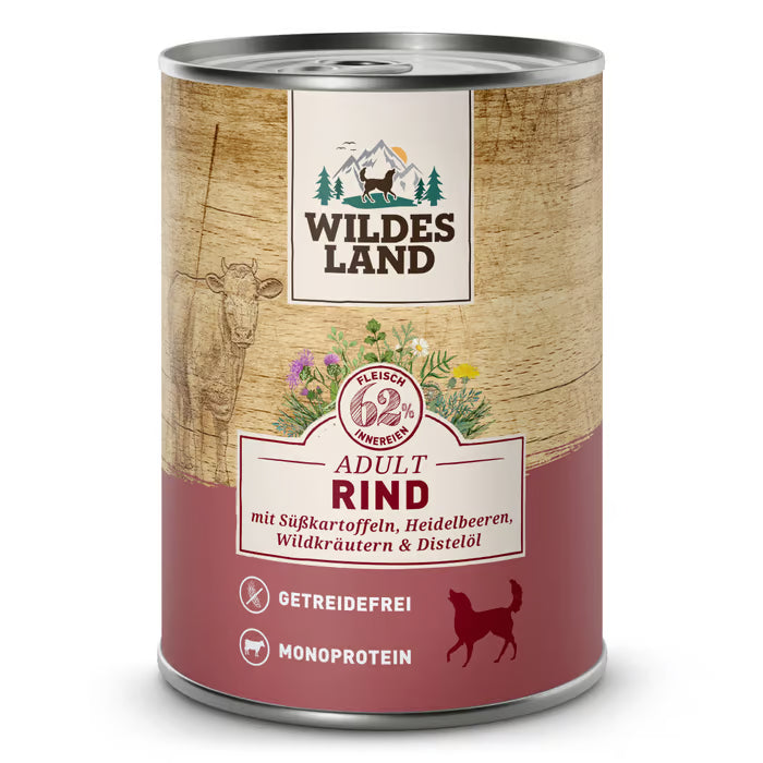 Wildes Land Rind mit Süßkartoffeln 400g