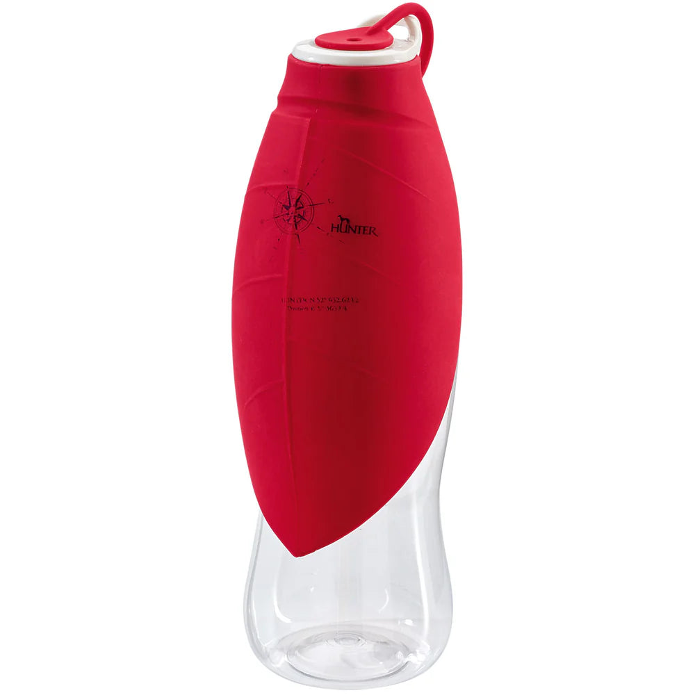 Outdoor Trinkflasche mit Silikonnapf rot