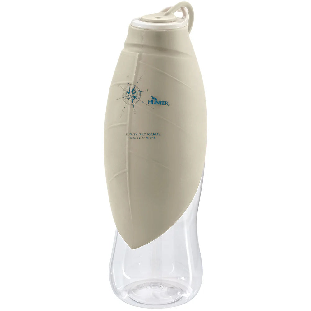 Outdoor Trinkflasche mit Silikonnapf beige