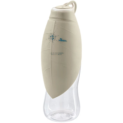 Outdoor Trinkflasche mit Silikonnapf beige