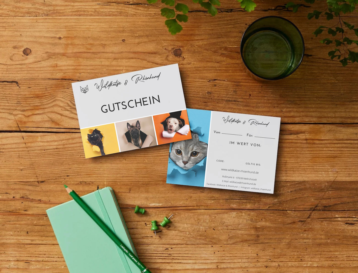 Gutschein Wildkatze und Rhönhund