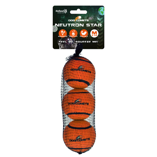 Neutron Star Tennisball Mit Quietscher M Orange 3er Pack