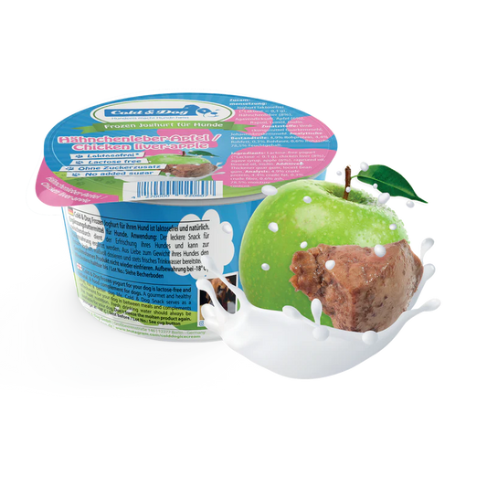 Hundeeis Hähnchenleber & Apfel
