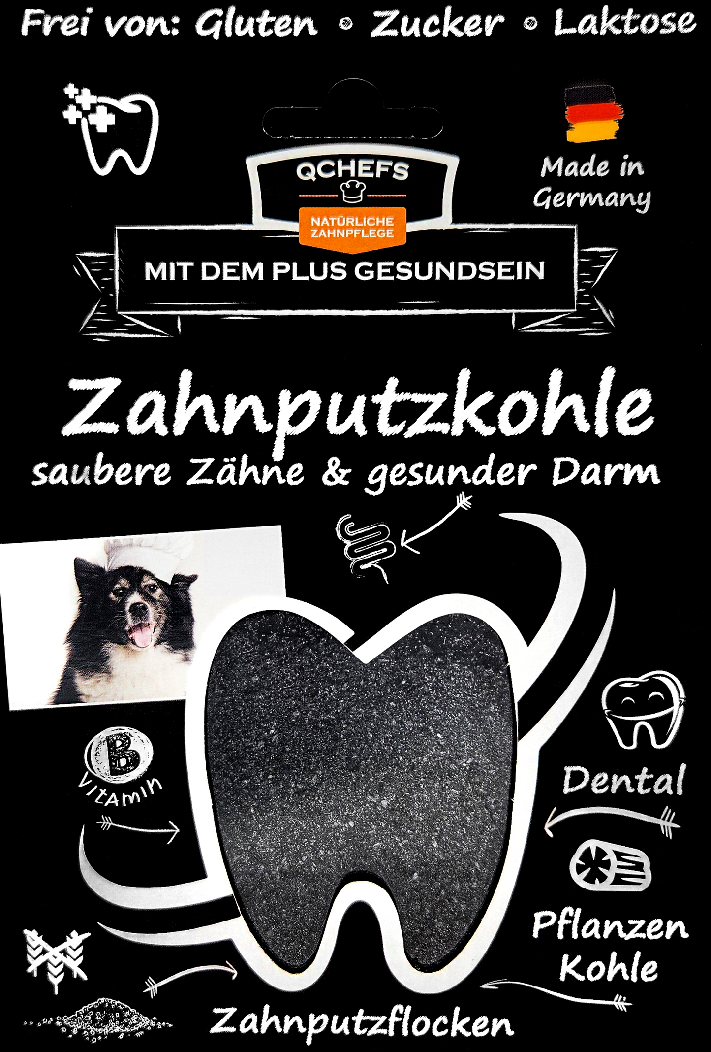Zahnputzkohle Hund
