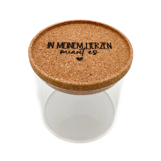 Glas "In meinem Herzen miaut es"